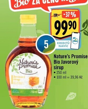 Javorový sirup bio Nature'