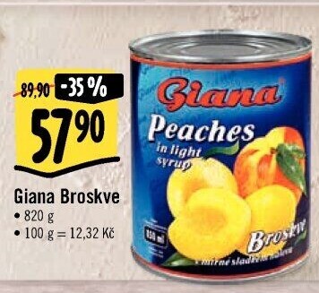 Kompot broskve Giana