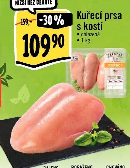 Kuřecí prsa s kostí Albert