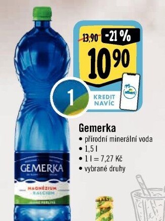 Minerální voda Gemerka