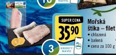 Mořská štika filety Albert