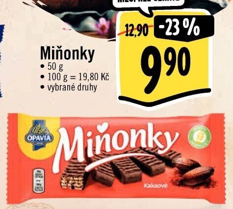 Oplatky Miňonky Opavia