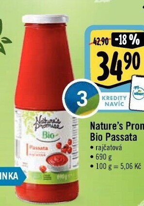 Rajčata pasírovaná Passata Bio Nature'