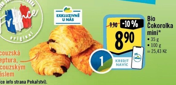 Rolka čokoládová bio