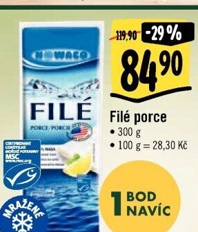 Rybí filé mražené Nowaco