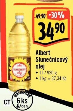 Slunečnicový olej Albert