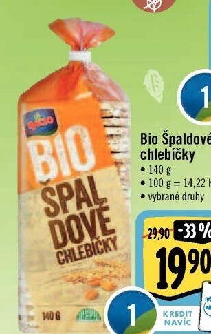 Špaldové chlebíčky bio Racio