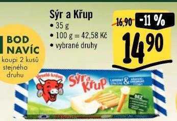 Sýr a křup Veselá kráva