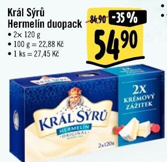 Sýr Hermelín Král sýrů