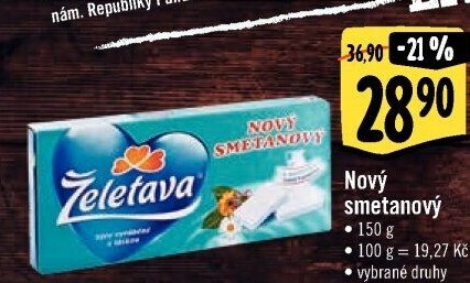 Sýr tavený Nový smetanový Želetava