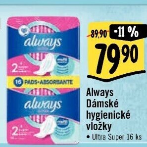 Vložky dámské Ultra Always