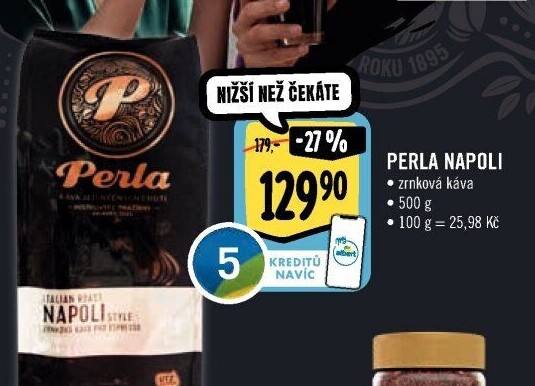 Zrnková káva Napoli AH Perla