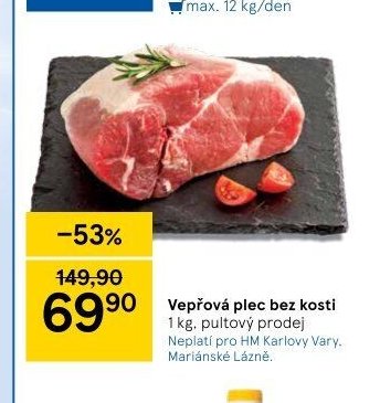 Vepřová plec bez kosti