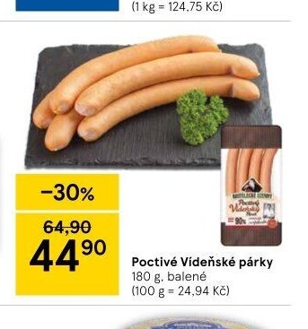 Poctivé Vídeňské párky