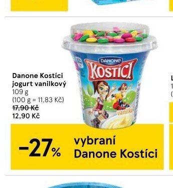 Danone Kostíci jogurt vanilkový