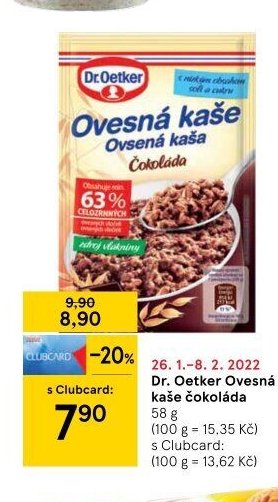 Dr. Oetker Ovesná kaše čokoláda