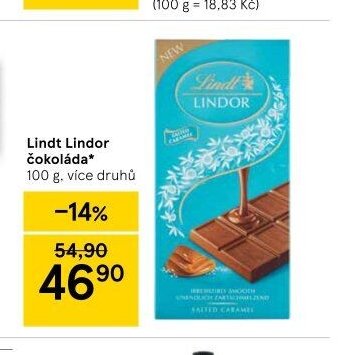Lindt Lindor čokoláda