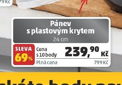 Pánev s plastovým krytem
