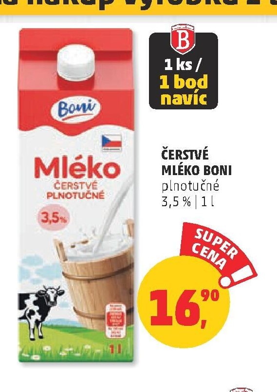 Čerstvé mléko Boni