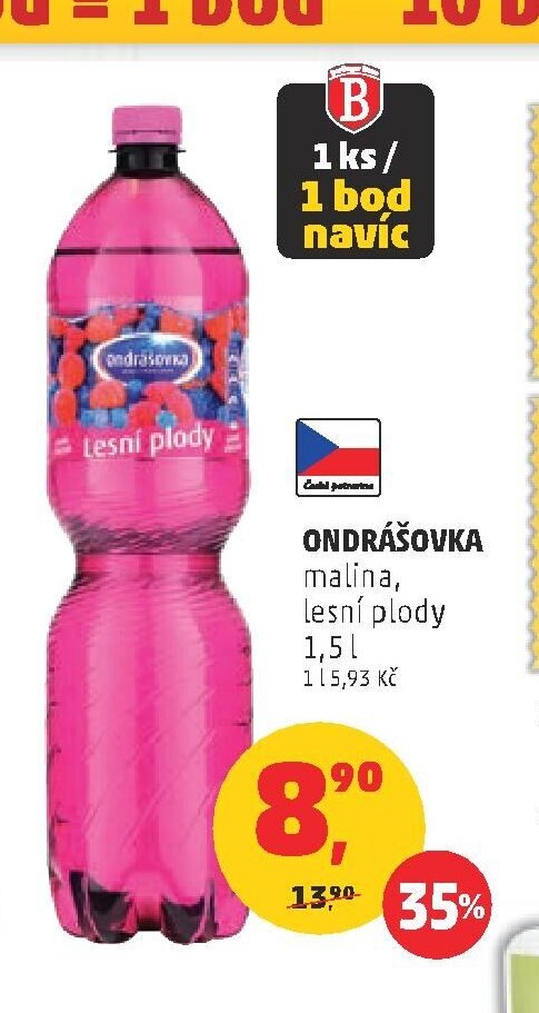 Ondrášovka lesní plody 1,5 l