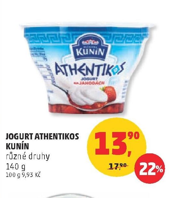 JOGURT ATHENTIKOS KUNÍN