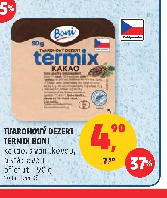 TVAROHOVÝ DEZERT TERMIX BONI