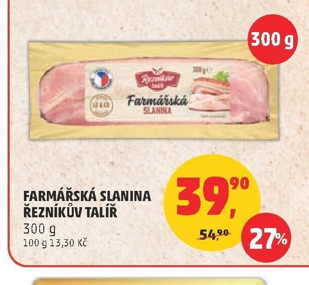 Farmářská slanina Řezníkův talíř