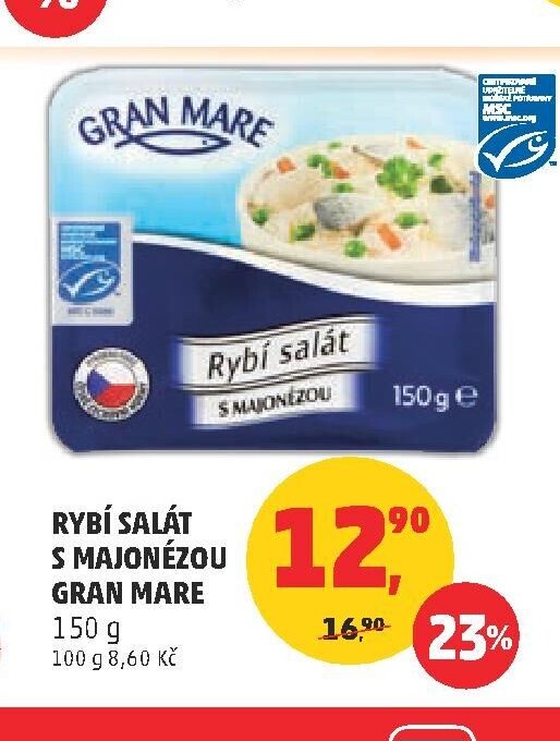 Rybí salát s majonézou Gran Mare