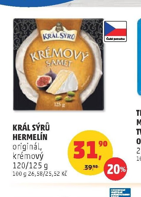 Král sýrů Hermelín
