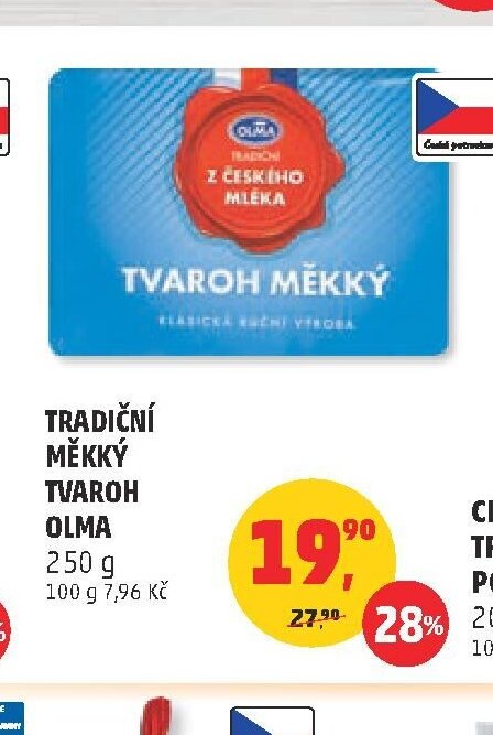 Tradiční měkký tvaroh Olma