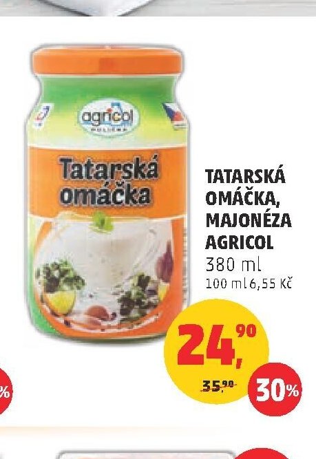 Tatarská omáčka, majonéza Agricol