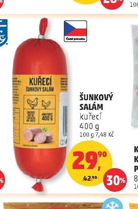 Šunkový salám kuřecí