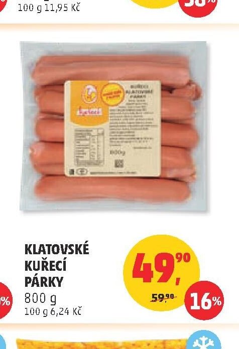 Klatovské kuřecí párky