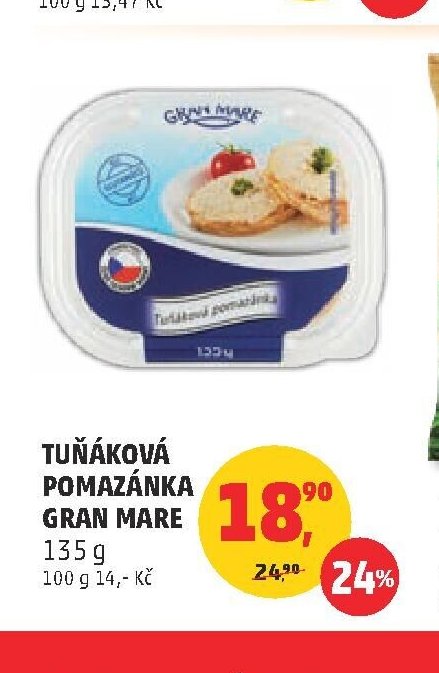Tuňáková pomazánka Gran Mare