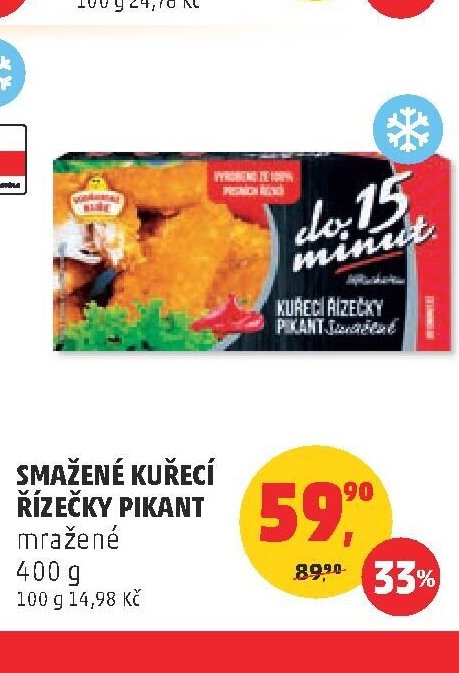 Smažené kuřecí řízečky pikant