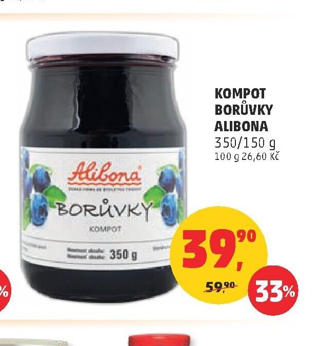 Kompot borůvky Alibona