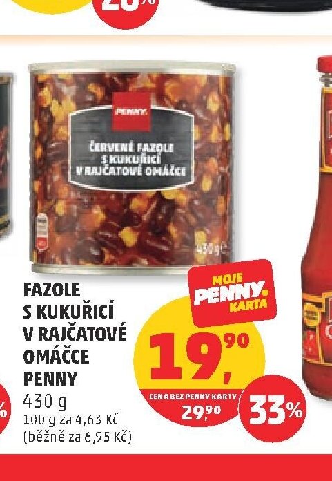 Fazole s kukuřicí v rajčatové omáčce Penny