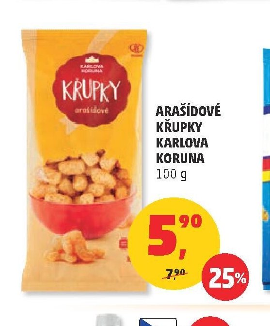 Arašídové křupky Karlova Koruna 100 g