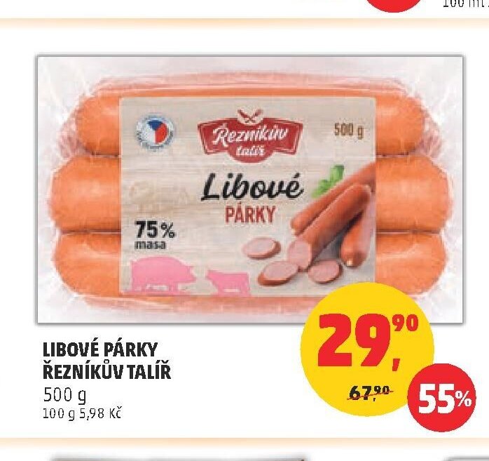 Libové párky Řezníkův talíř