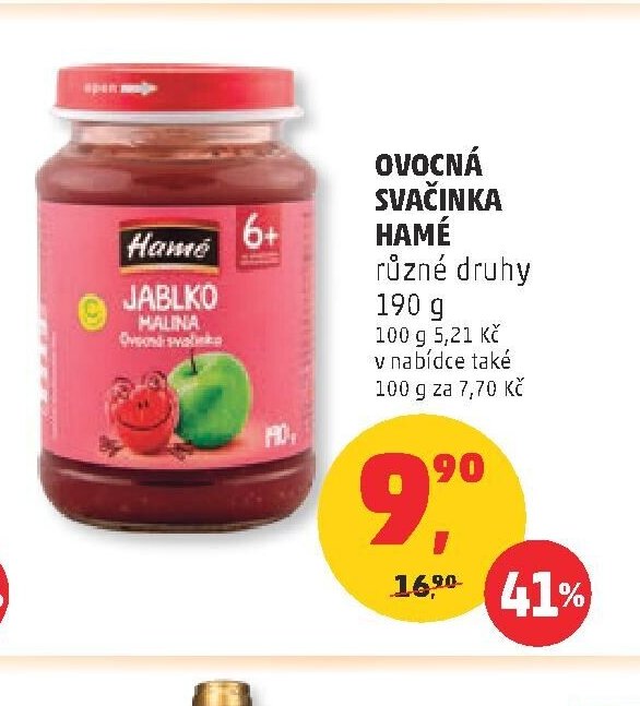 Ovocná svačinka Hamé různé druhy 190 g