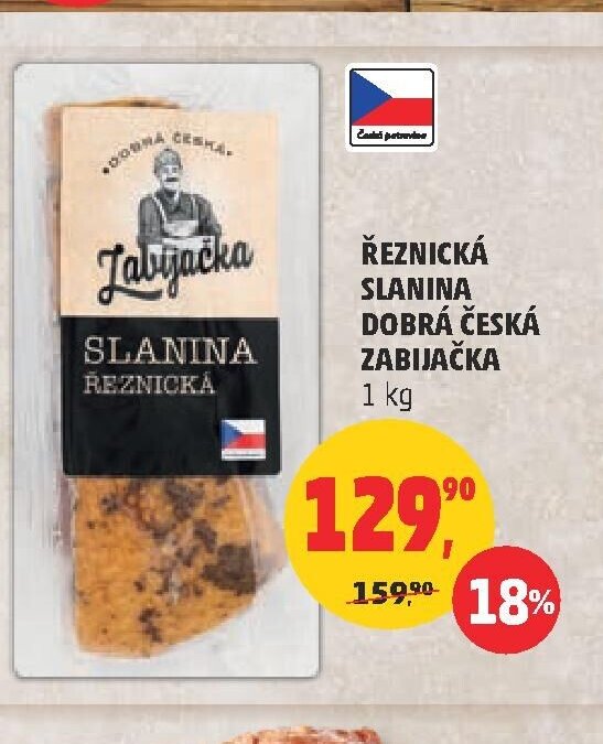 Řeznická slanina Dobrá česká zabijačka