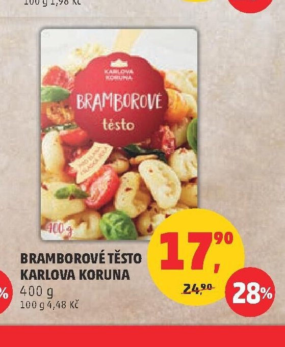 Bramborové těsto Karlova Koruna
