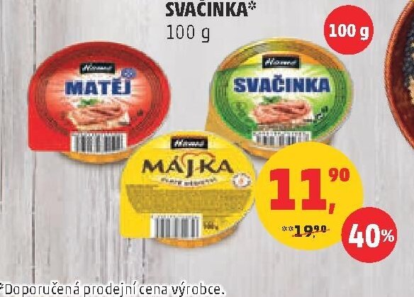 PAŠTIKA MÁJKA, MATĚJ, SVAČINKA 100 g