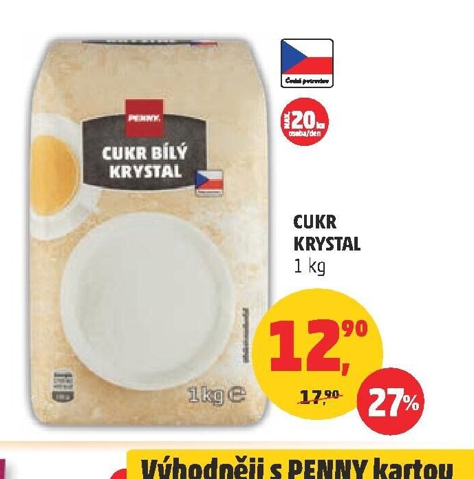 Cukr bílý krystal