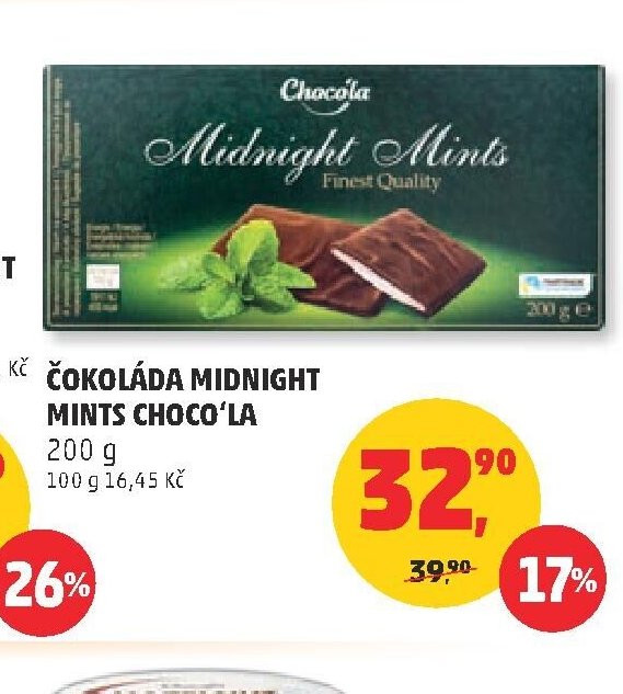 Čokoláda Midnight Mints Choco'la