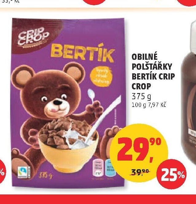 Obilné polštářky Bertík Crip Crop