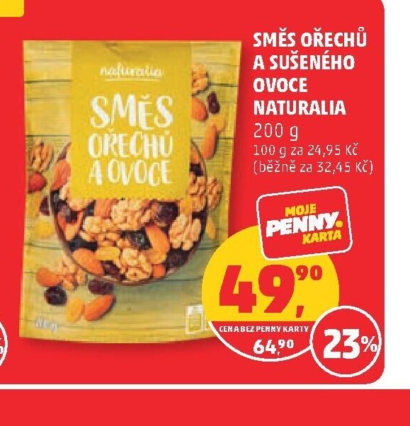 Směs ořechů a sušeného ovoce Naturalia