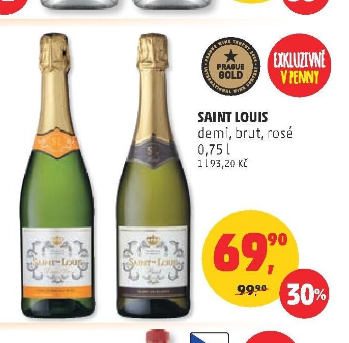 Saint Louis demi, brut, rosé