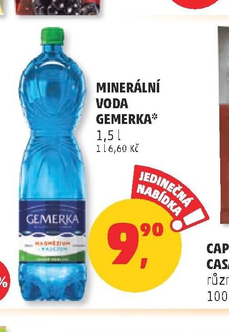 MINERÁLNÍ VODA GEMERKA