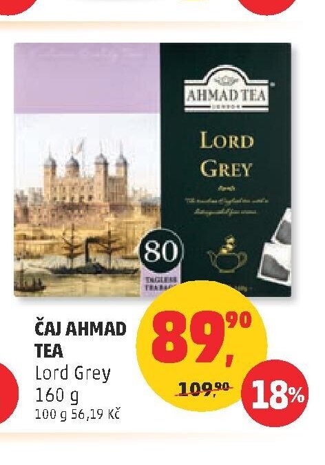 ČAJ AHMAD TEA Lord Grey